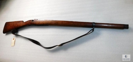 Chilean 95 Mauser Wood Stock Solid Wood with Leather Strap