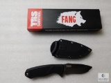 New TRS Fang Fixed Blade Survival Knife with Belt Clip Sheath