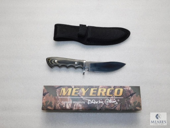 New Meyerco Fixed Blade Large Skinner Knife with Nylon Sheath