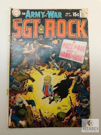 DC Comics, Army at War SGT Rock, No. 208, July 1969 Issue