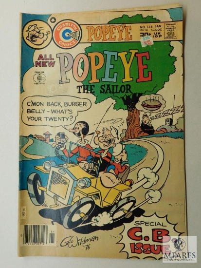 Charlton Comics, Popeye, No. 138, January, 1977. Issue