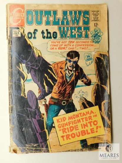 Charlton Comics, outlaws of the west, No.70 , July 1968 Issue