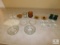 Lot of Glass Dinner Candle Holders