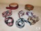 Lot 8 Belts Western Style & Leather Small Size