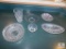 Lot of Lead Crystal Bowls Vase & Trays