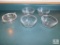 Lot of Clear Glass Pyrex Bowls