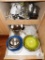 Contents of Kitchen Cabinet - Bowls, Colanders, & Small Appliances