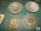 Lot of 3 Glass Lamp Shades