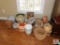 Lot of Baskets, Hat Box, and Planters