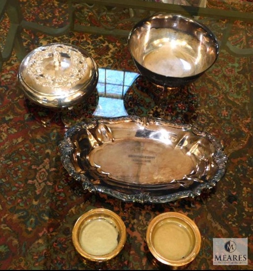 Lot of Silver Bowls, Tray, and Candy Dish