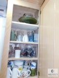 Contents Kitchen Cabinet - Glasses Mugs & Cake Trays