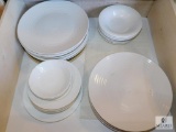 Contents Kitchen Drawer - China Dishes Plates & Bowls