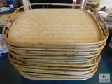 Lot 12 Wicker / Bamboo Trays