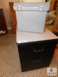 2 Drawer File Cabinet & Portable File Folder Container
