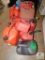 Large Lot of Various Fuel Cans Plastic Containers