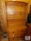 Wood Bookcase Top Chest of Drawers
