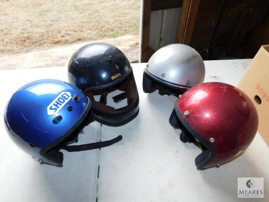 Lot of 4 Motorcycle Helmets Shoei + 1 Full Face