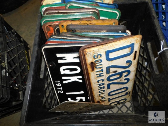 Large Lot of Vintage License Plates