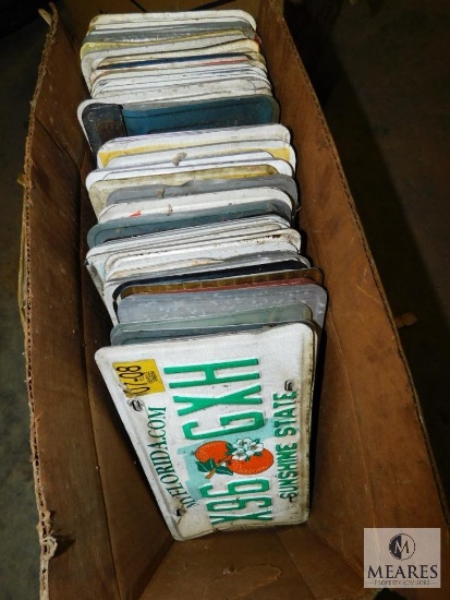 Large Lot of Vintage License Plates