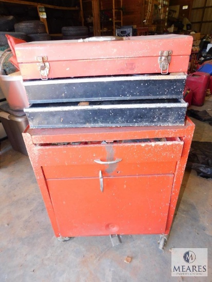 Metal Tool Chest Box on Casters