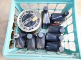 Lot of Motor Oil with Vintage Fox Head Oil Can