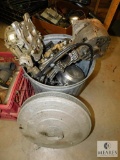 Lot of Motorcycle Parts Jugs Heads Carburetors & Auto Alternator