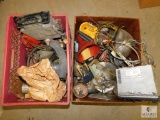 Lot of Automotive Parts Radios, Funnels, Headlight, Mirror +