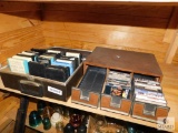 Lot of Storage Cases with Cassettes & 8-Tracks Rock N Roll