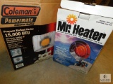 Lot of 2 New Propane Heaters Mr. Heater & Coleman