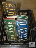 Large Lot of Vintage License Plates