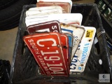 Large Lot of Vintage License Plates