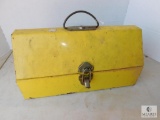 Metal Toolbox with Lot of Tools Screwdrivers Wrenches +