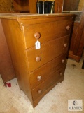 4 Drawer Wood Chest of Drawers