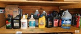 Lot of Motor Oil Transmission Fluids Windshield Fluid +