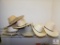 Lot of 6 Western Style Hats Cowboy Hats