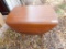 Small Folding Side Oval Wood Table