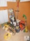 Corner Lot of Yard Tools Sprinklers, Trimmers, Pruner Attachment, +