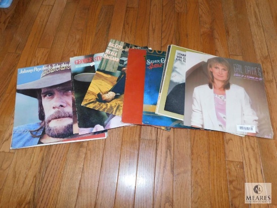Lot of Various Records LP's Jerry Jeff Walker Merle Haggard George Strait +