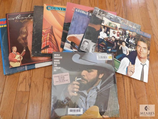 Lot of Various Records LP's George Jones Marty Robbins Kenny Rogers