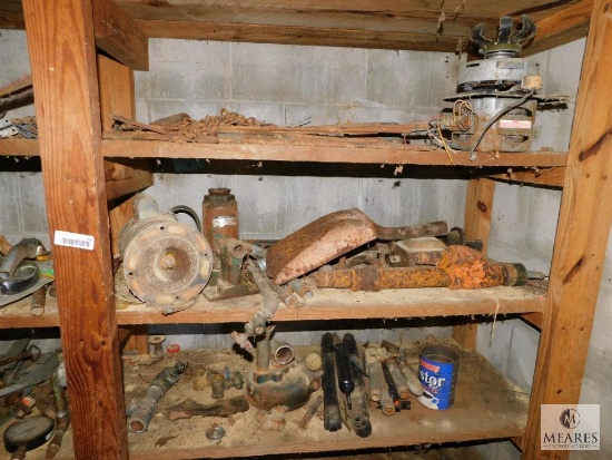 Contents of Pump House - Lot of Scrap Metal Pump Parts +