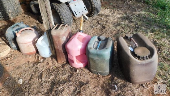 Lot of 7 Gas Jugs / Containers