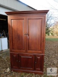 Hooker Large Wood Entertainment Armoire Cabinet