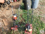 Lot of 2 Gas Powered Tillers Craftsman & Honda