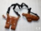 New Leather shoulder holster with double mag pouch fits Ruger P85,P95,EAA witness and simiilar