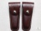 Lot 2 New Leather Boker Brand Knife Cases for 4.5