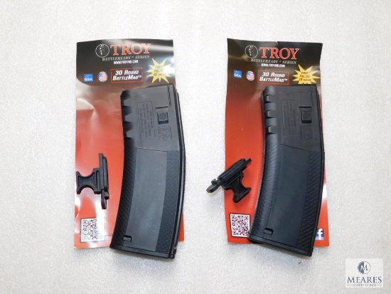 3 New Troy AR15 30 Round Battlemags with pull tabs for 5.56