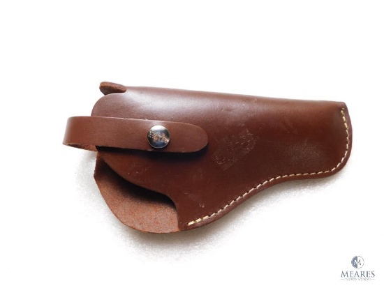 Leather holster fits S&W 686 , RugerGP100 and sumilar with 3-4" barrels