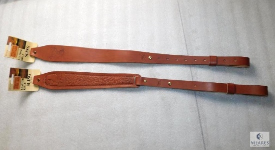 2 New leather embossed Hunter Cobra style Rifle slings