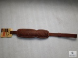 New Hunter leather padded embossed rifle sling fits one inch swivels