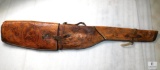 Tooled Leather scope Rifle scabbard